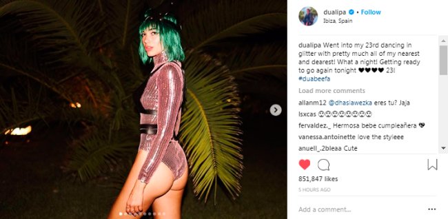 dua-lipa-aniversario-cabelo-verde dua-lipa-aniversario-cabelo-verde