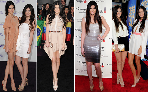 2011- O estilo da Kylie em 2011 traduz bem o que era moda naquele ano: sapatos e sandálias com saltos meia-pata gigantescos e vestidos bandage, bem justinhos, colados ao corpo.