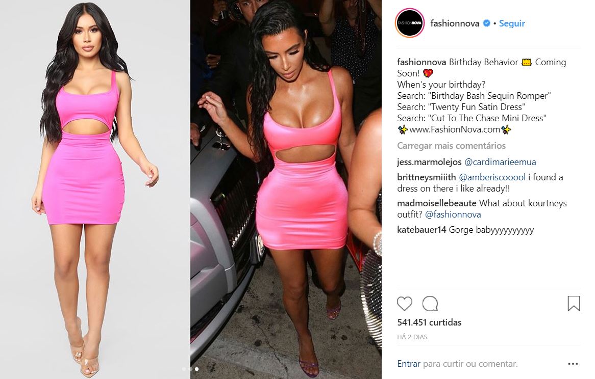 Look usado por Kim Kardashian na festa de aniversário de anos da Kylie jenner