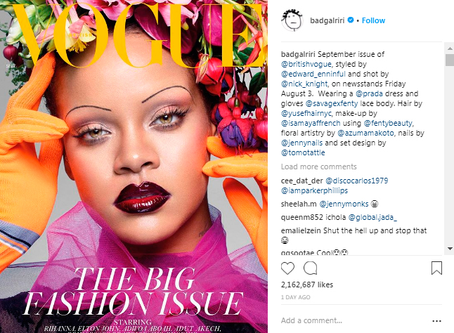 rihanna-british-vogue-sobrancelha-fina rihanna-british-vogue-sobrancelha-fina