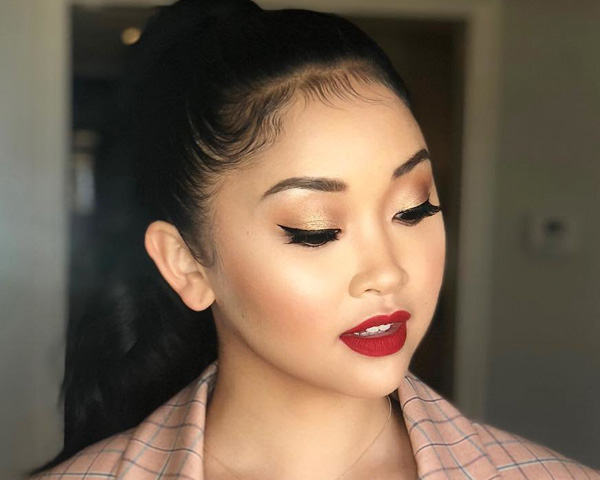 lana-condor-maquiagem-batom-vermelho lana-condor-maquiagem-batom-vermelho