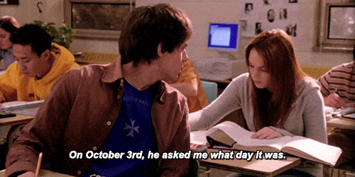 "Em 3 de outubro, ele me perguntou que dia era."