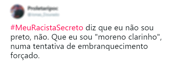 #MeuRacistaSecreto entrega no Twitter casos de racismo velado no Brasil