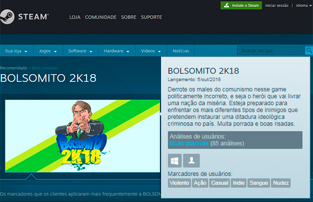 MP investiga jogo em que Bolsonaro mata gays, negros e feministas –  Tecnoblog