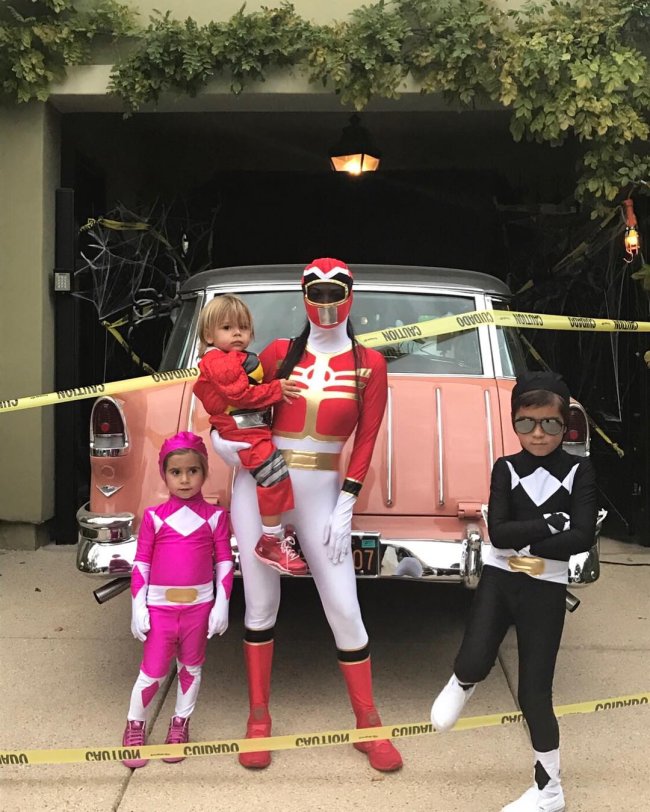 Kourtney Kardashian, Penelope, Reing e Mason.