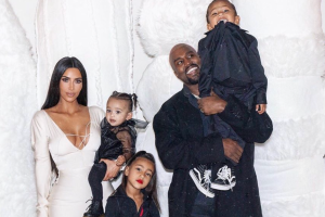Kim Kardashian e Kanye West família