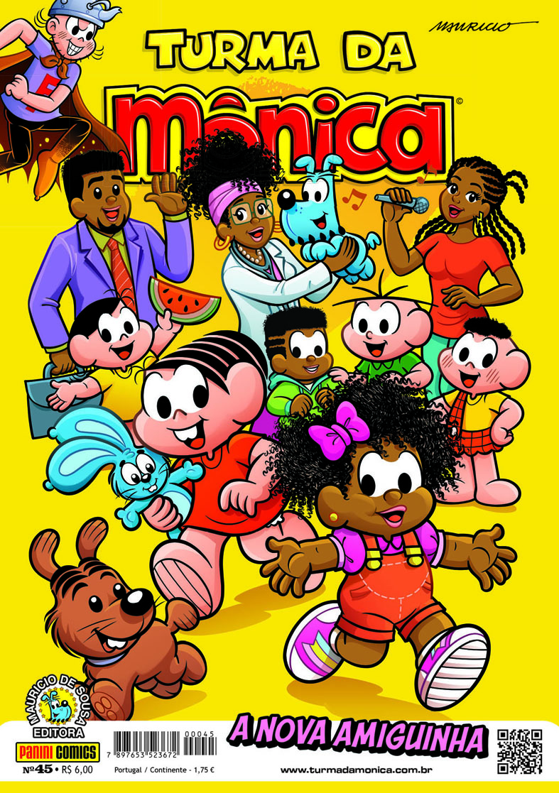 Conheça a primeira família negra a estampar a capa de um gibi da Turma da Mônica