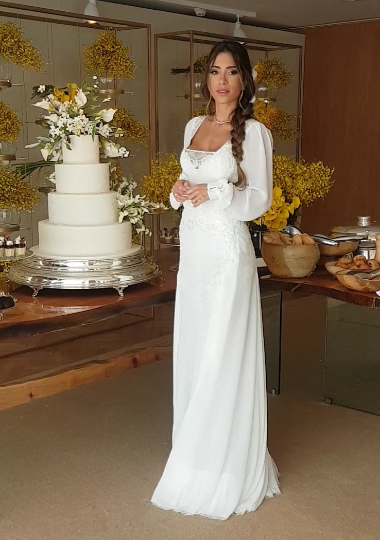 O 2º vestido de noiva de Romana Novais.