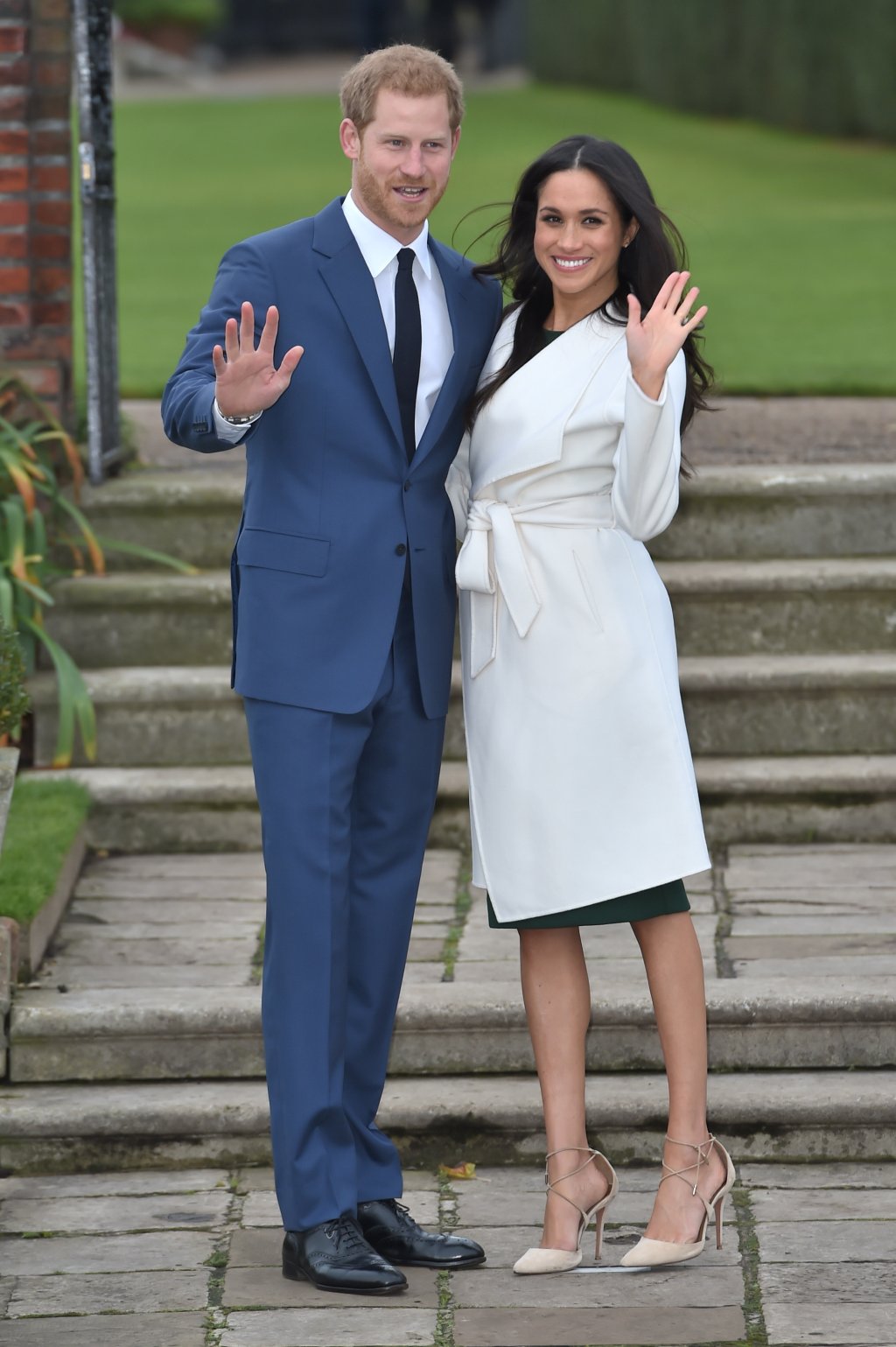 Príncipe Harry e Meghan Markle no anúncio de seu noivado em dezembro de 2017.