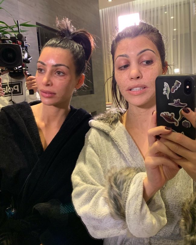 kim-kardashian-kourtney-hanacure-mascara-facial