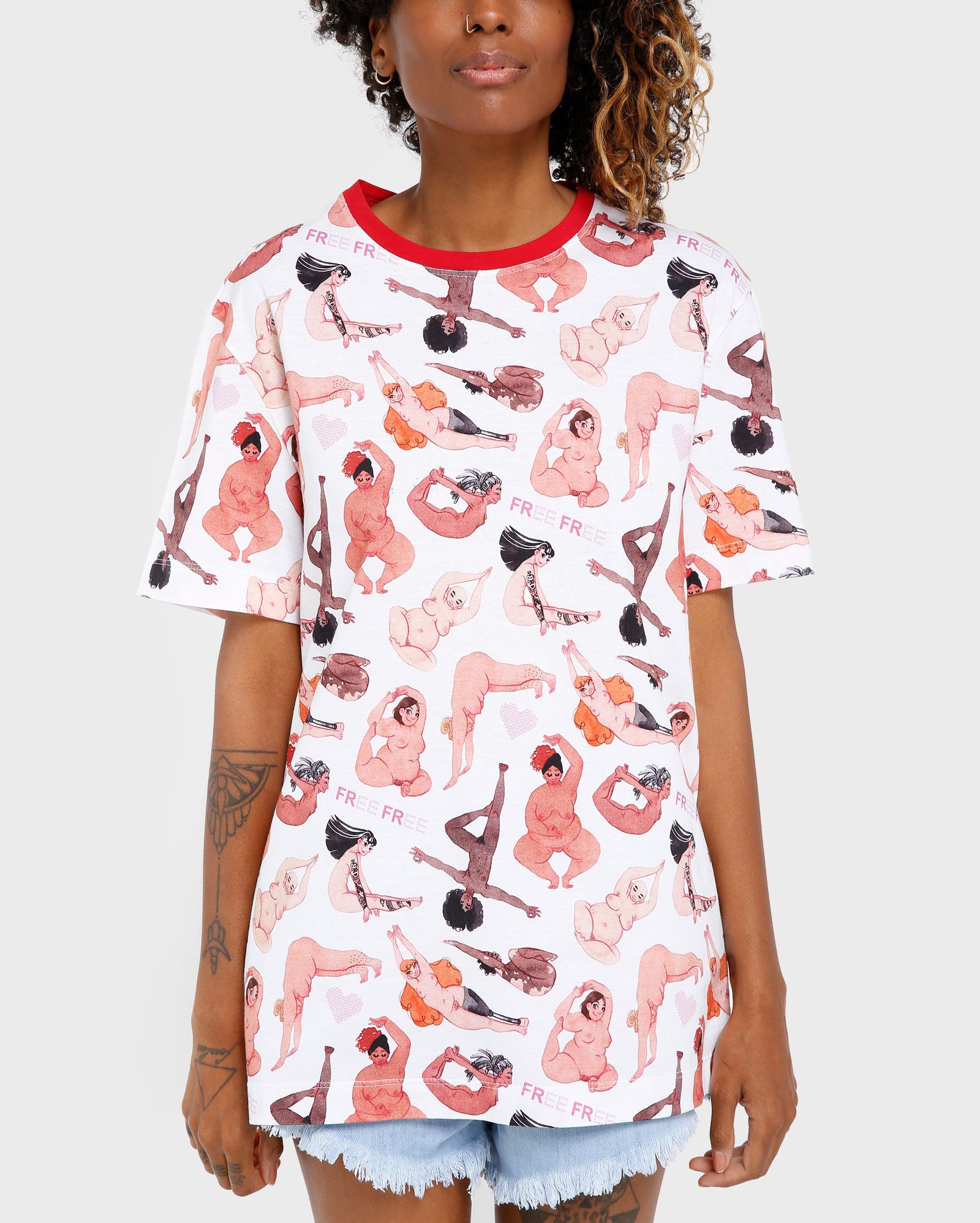camiseta-free-free-yoga-boxy-branca Camiseta Riachuelo x Free Free