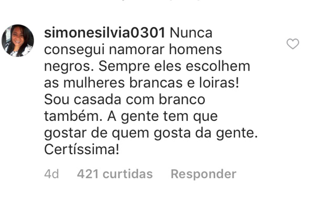Por que Erika Januza recebeu críticas por namorar um homem branco?