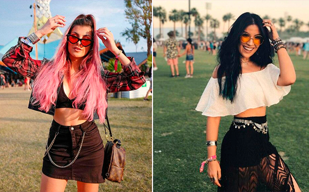 Nah Cardoso e Bianca Andrade de óculos coloridos provam que esse produto fashion é obrigatório para o look festival!