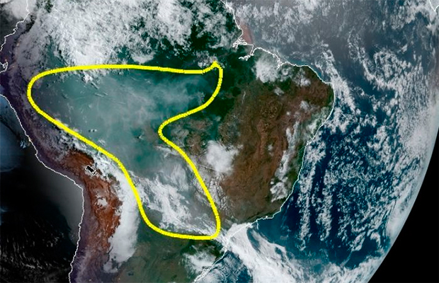 Fumaça das queimadas na Amazônia já pode ser vista do espaço, alerta NASA