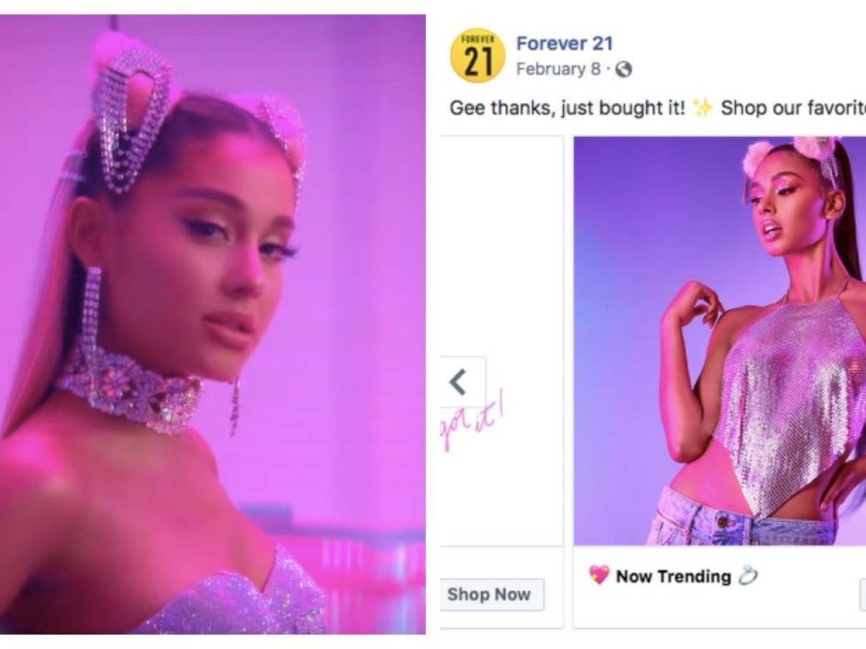 Ariana Grande está processando a Forever 21 em... | Capricho