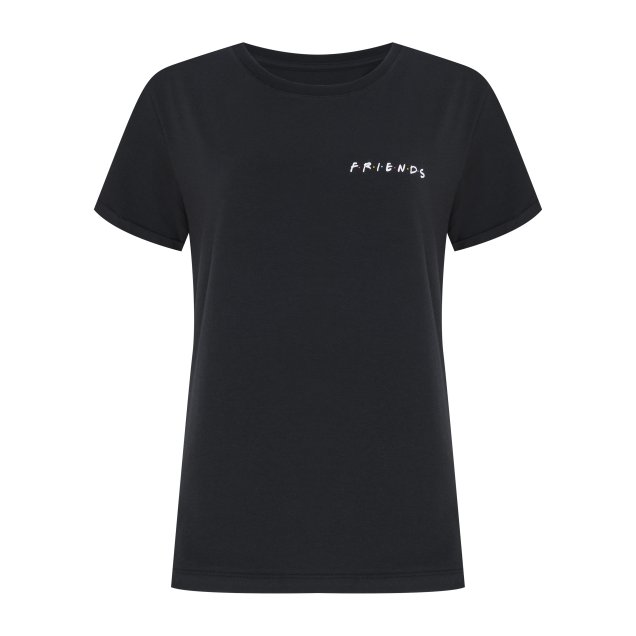 Blusa Friends Manga Curta Preta Frente, C&A, R$ 49,99. Blusa Friends Manga Curta Preta Frente, C&A, R$ 49,99.