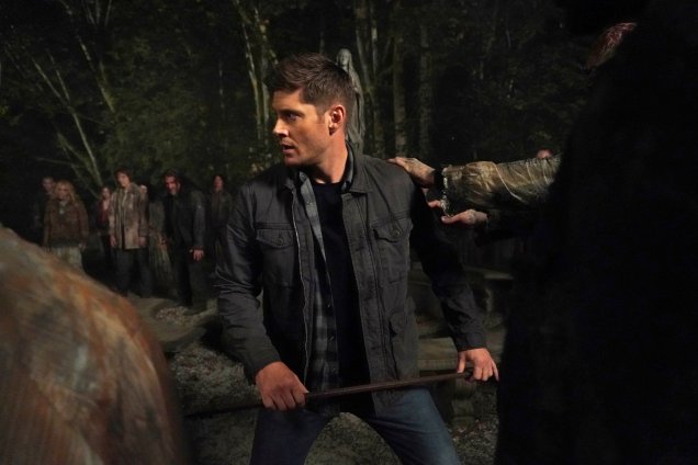 Dean no primeiro episódio da 15ª e última temporada de Supernatural