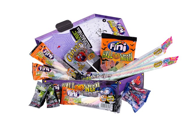 Kit Caixão com vários doces, da Fini (R$ 19,90*).