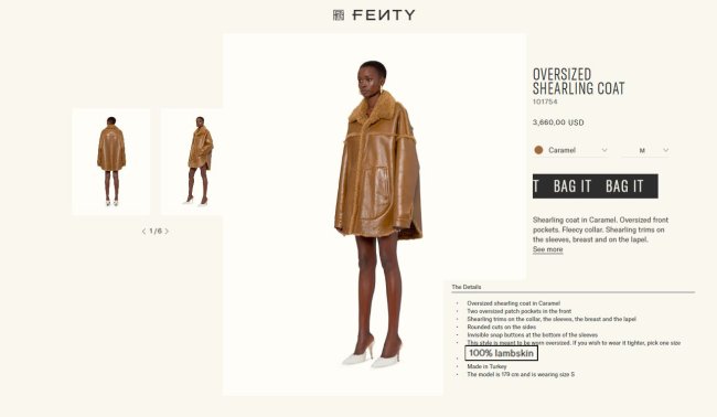 Rihanna Fenty pele animal2