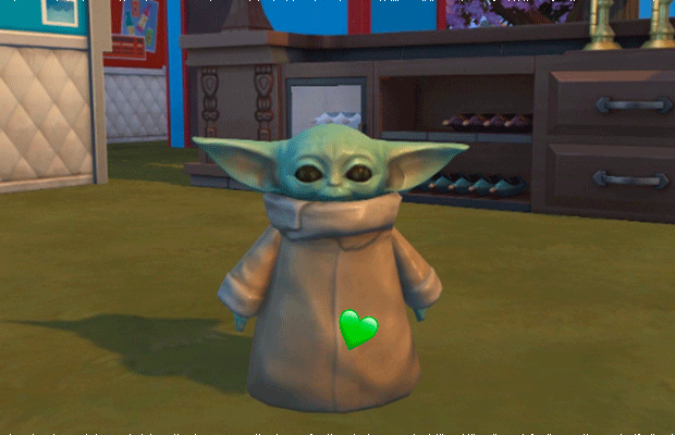 Real o hype é: o baby Yoda foi parar até na expansão do The Sims 4!