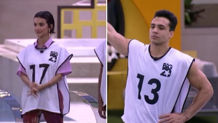 Petrix e Manu Gavassi na primeira prova do líder do Big Brother Brasil 20