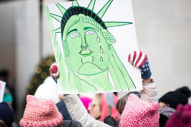 Marcha das mulheres reuniu milhares de mulheres em frente a Trump Tower