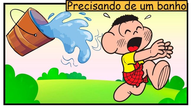 Cascão, da Turma da Mônica, perde medo de água pra combater coronavírus