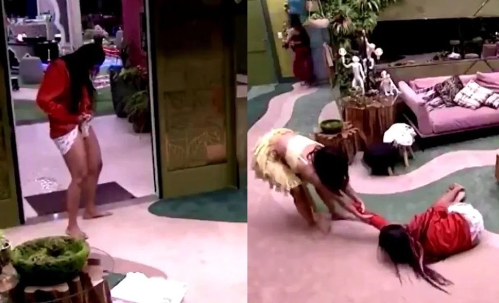 Flayslane faz xixi no chão e cospe na mesa no Big Brother Brasil 20