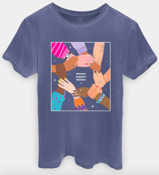 Camiseta "Women support women" da Ziovara (R$ 89,90)