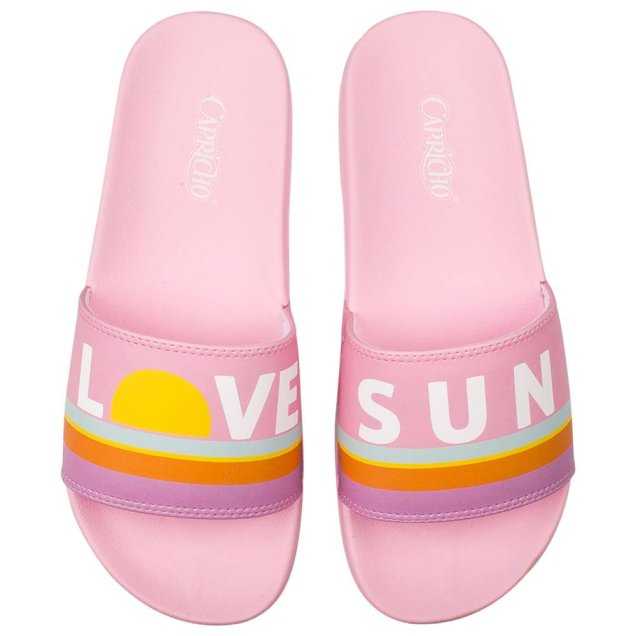 Chinelo Slide Love Sun Rosa, Capricho Shoes, R$ 89,90*.