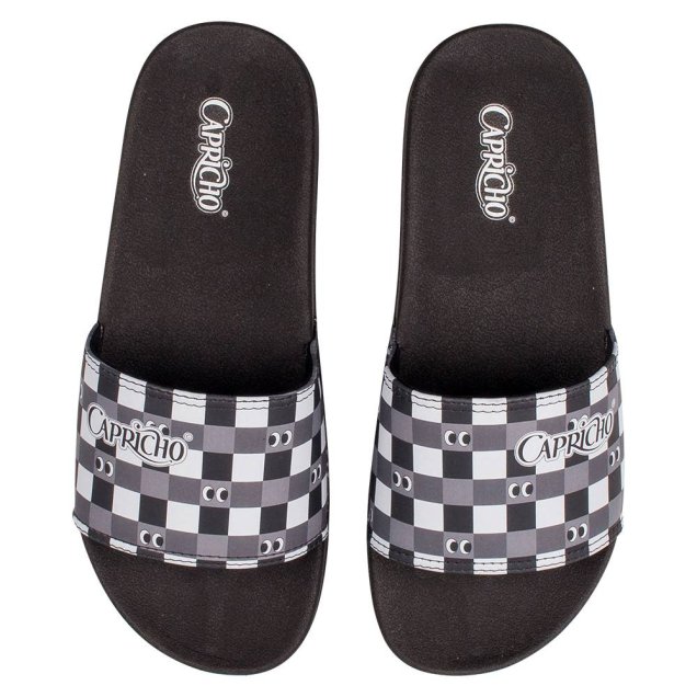 Chinelo Slide Chess Candy, Capricho Shoes, R$ 89,90*.