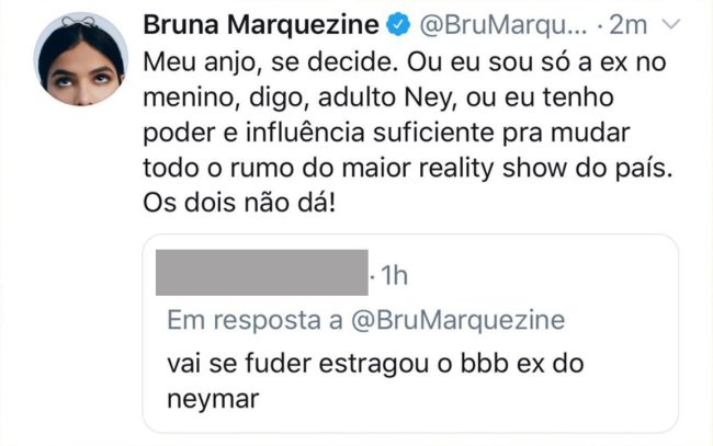 Tweet Bruna Marquezine