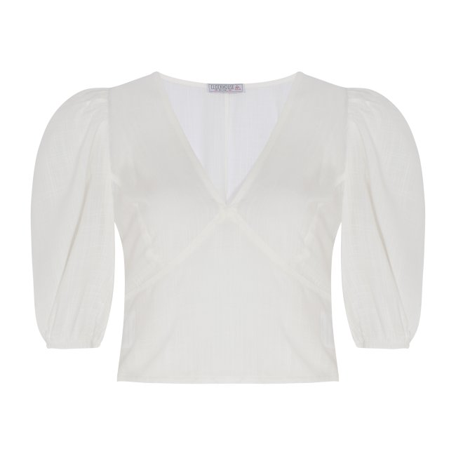 CEA_blusa feminina manu gavassi cropped manga bufante manga 34 decote v off white_R�89.99