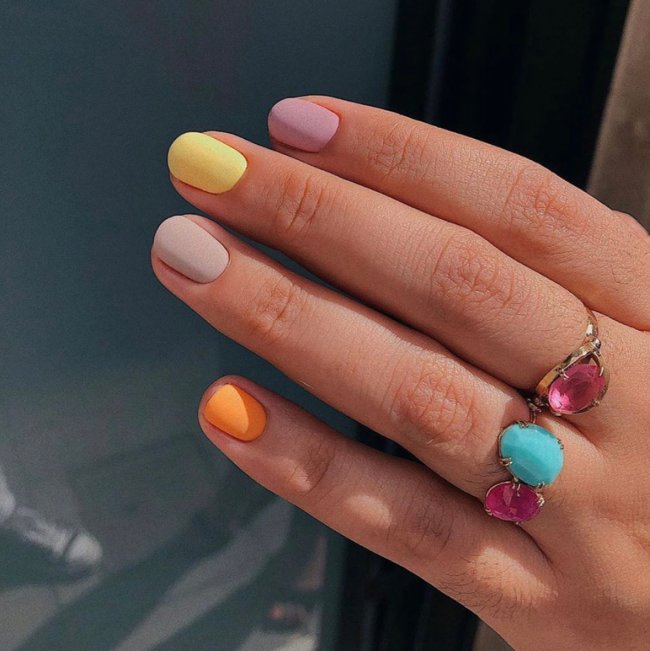 Nail art 1 Unhas coloridas