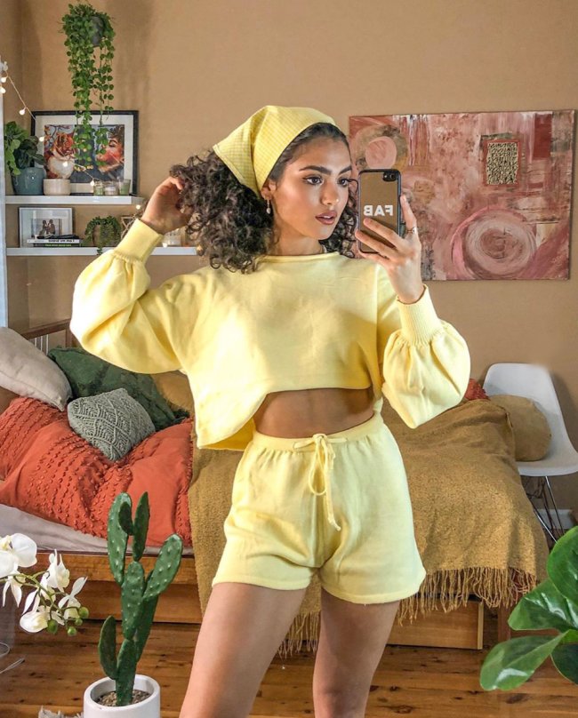 Short esportivo tendência