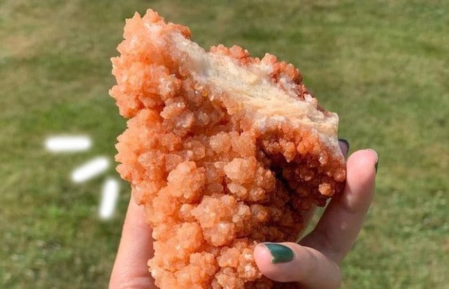 Parece frango frito, mas não é! Esses cristais mais se parecem com comida