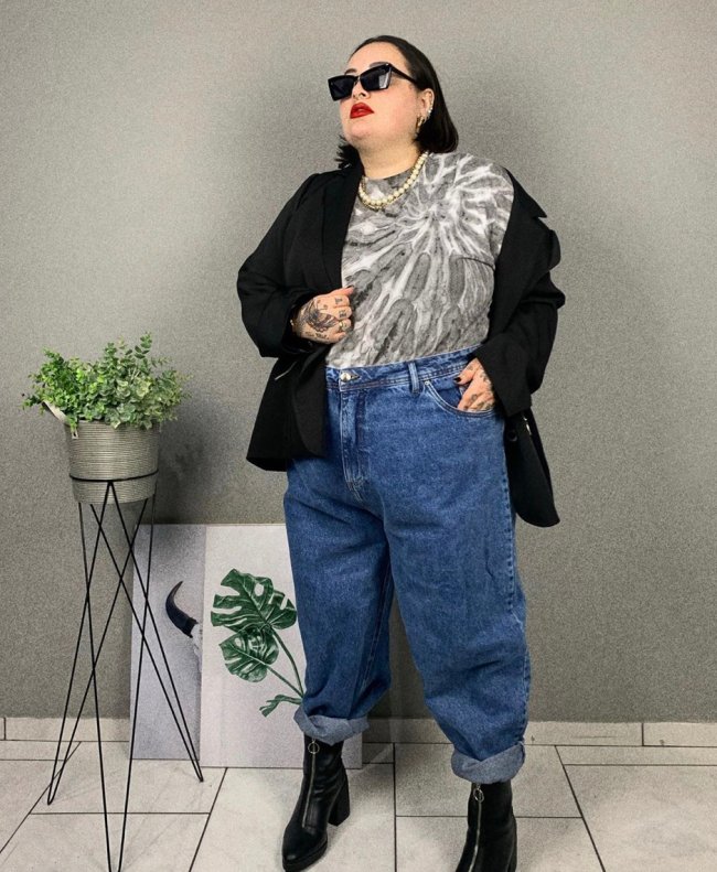 Calça jeans boyfriend