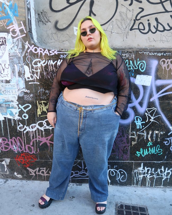 Calça jeans reta