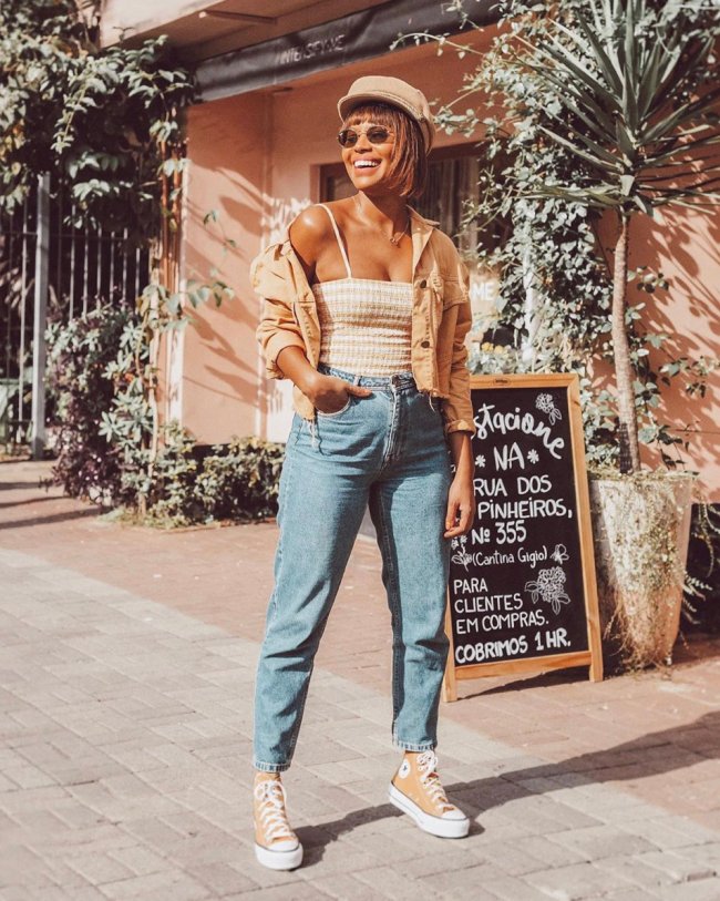 Calça mom jeans