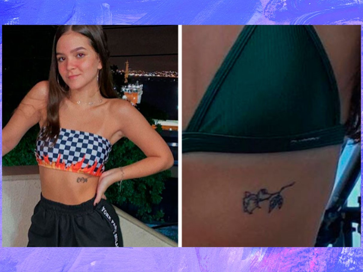 tatuagem: Inspire-se nas tattoos delicadas de Mel Maia no pescoço, costela  e cintura | Capricho