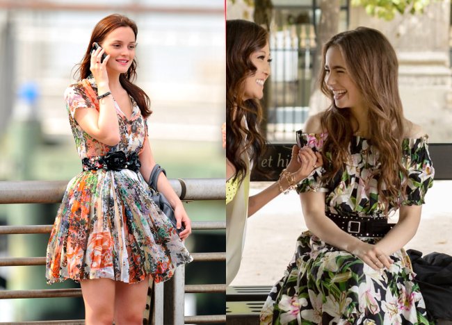 Emily em Paris looks parecidos Gossip Girl 6