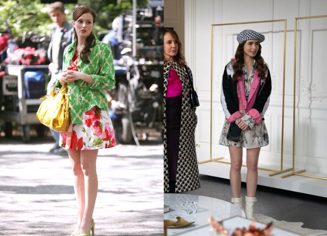 Emily em Paris looks parecidos Gossip Girl 7