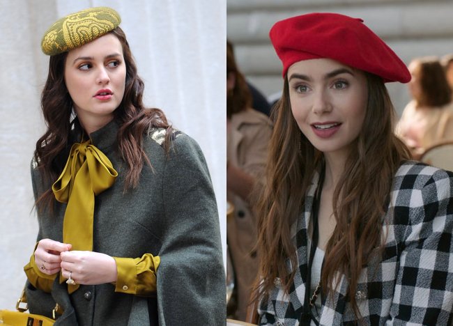 Emily em Paris looks parecidos Gossip Girl