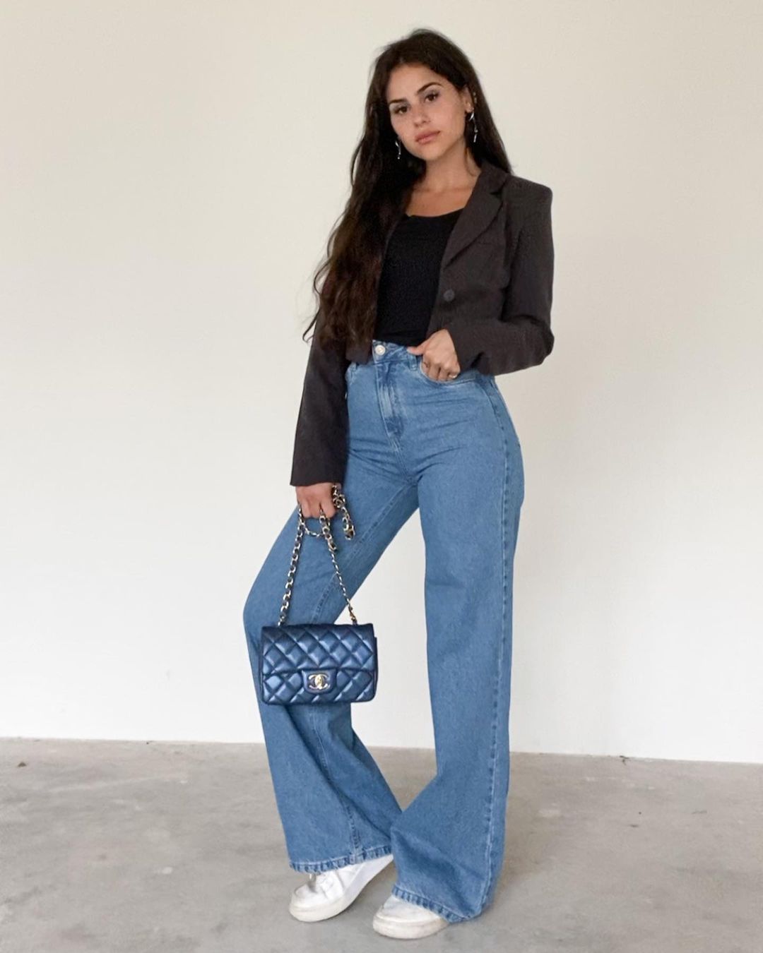 Cal A Jeans 2024 Novos Modelos Cores E Estilos Looks Completos   Calca Wide Leg Jeans Isabelamatte 