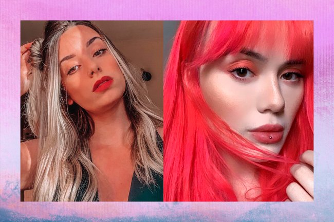 eviedee À esquerda, a estudante de direito Amanda Veras e à direita a influenciadora e cantora Evie Dee