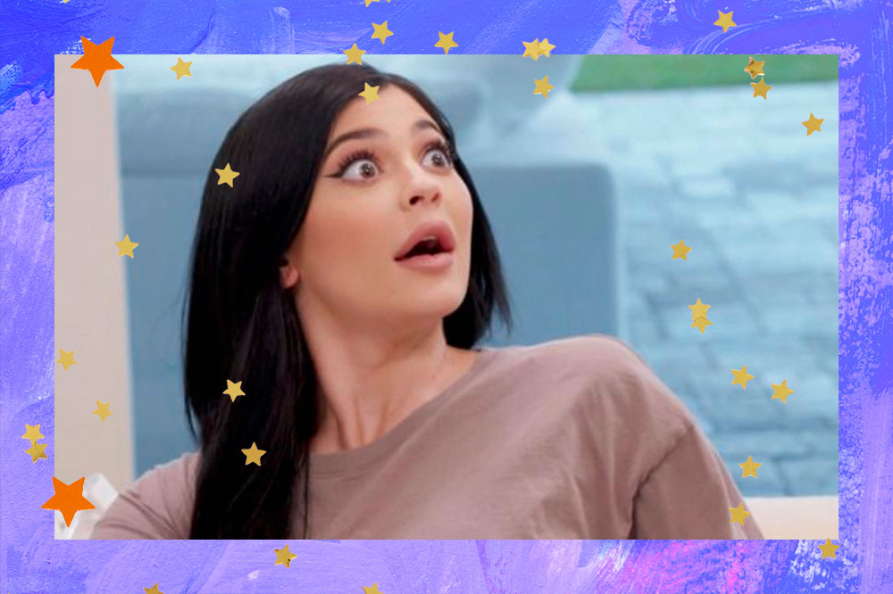 Kylie Jenner em uma foto chocada