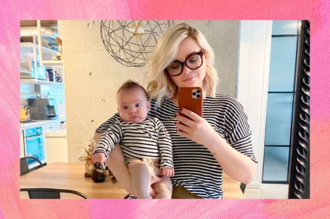 karol-pinheiro-filho Influencer Karol Pinheiro carregando no colo Manuel, seu primeiro filho.
