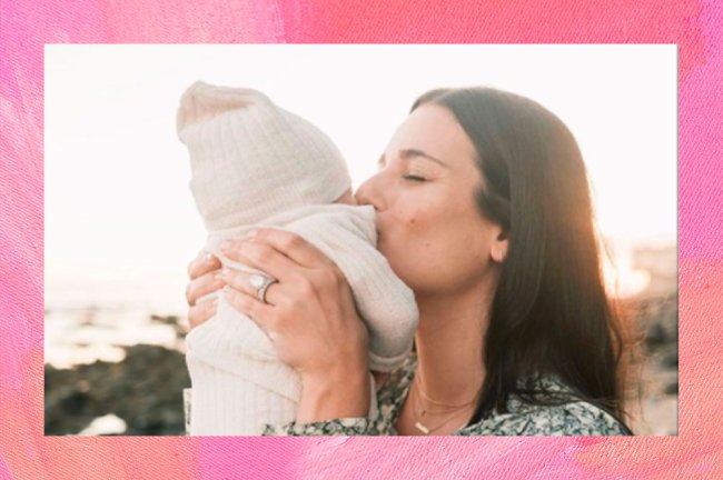 leamichele-filho Lea Michele abraçada com o filho Ever Leo