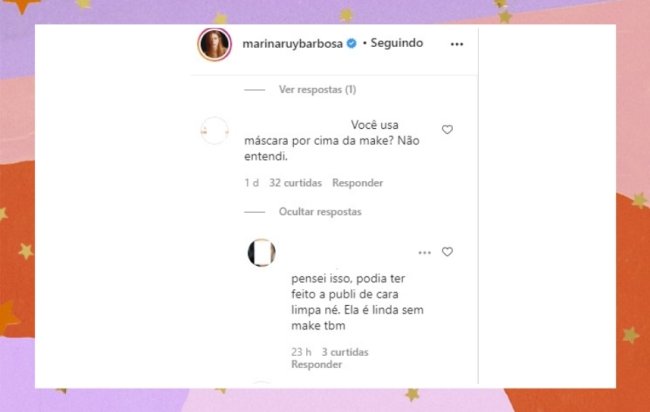 Seguidores questionam Marina Ruy Barbosa