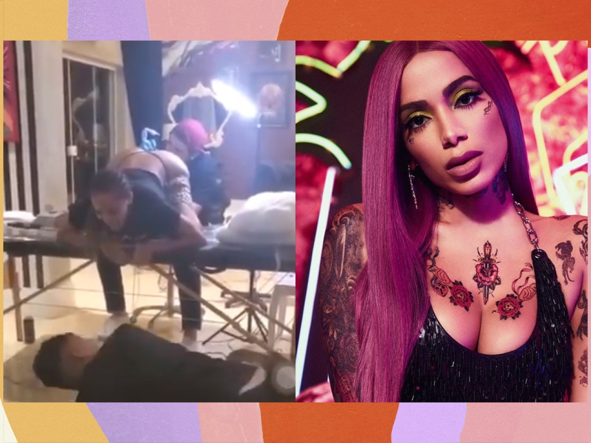 Vídeo de Anitta tatuando parte íntima é market... | Capricho